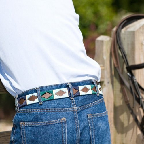 Polo Belt 156 Green/Blue/Navy/Cream - Image 2