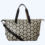 Tiny Spring Bloom Zip Holdall Charcoal