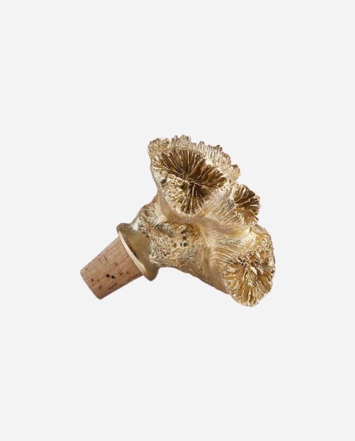 Gold Coral Wine Bottle Stopper
