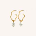 Audrey Curve Earrings Gold