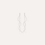 Revolve Earrings Rhodium