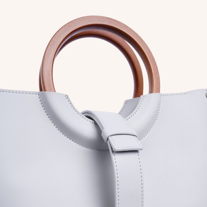 Viviana Handbag Linen Grey - Image 4