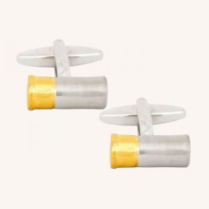 Gun Cartridge 2 Tone Cufflinks