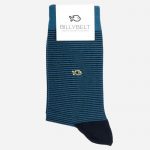 Stripe Cotton Socks Navy