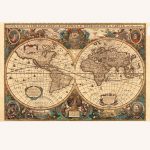 Antique World Map Jigsaw Puzzle