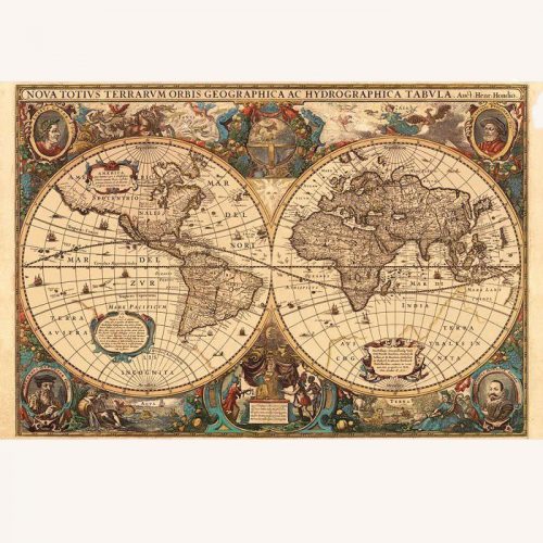Antique World Map Jigsaw Puzzle