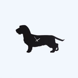 Wire Haired Dachshund Wagging Tail Clock