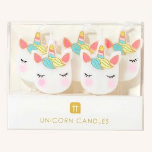 Unicorn Shaped Candles Pack