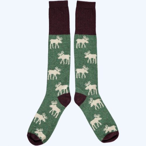 Lambswool Moose Knee Socks