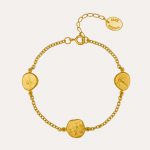 Paleontology Nugget Bracelet Gold