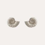 Ammonite Studs Silver