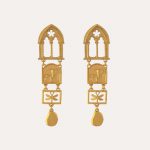 Discovery Statement Drop Earrings Gold