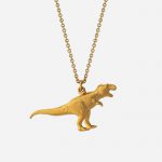 T-Rex Necklace Gold