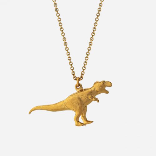 T-Rex Necklace Gold