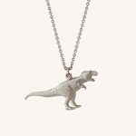 T-Rex Necklace Silver