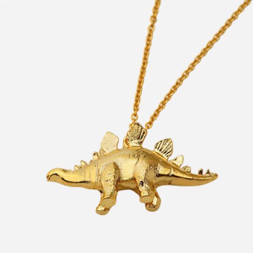 Stegosaurus Necklace Gold - Image 3