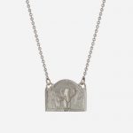 Elephant In-Line Diorama Necklace Silver