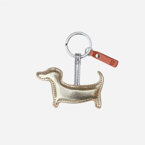 CG Pale Pink Frank Sausage Dog Novelty Keyring