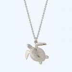 Sea Turtle Necklace Silver