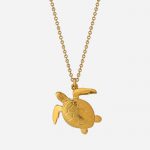Sea Turtle Necklace Gold