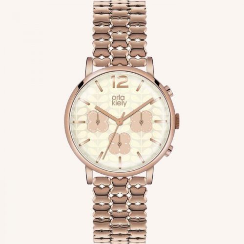 Frankie OK4004 Chronograph Watch Rose Gold