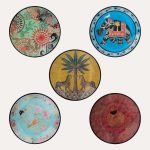 Tin of 5 Glass Plates