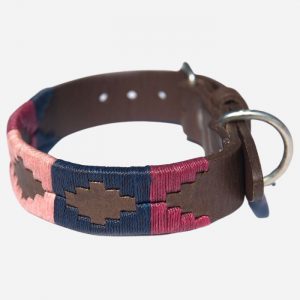 Polo Dog Collar 755 Berry/Navy/Pink
