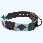 Polo Dog Collar 756 Green/Blue/Navy/Cream