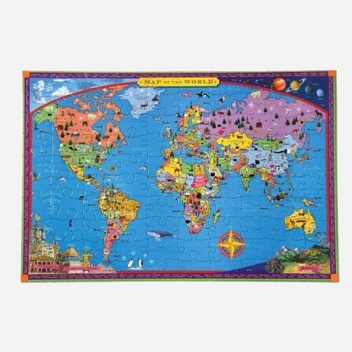 World Map 100 Piece Puzzle