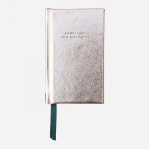 Rose Gold Metallic Handbag Address Book