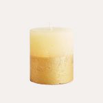 Inspiritus Scented Gold Dipped Pillar Candle