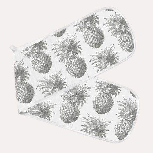 Pineapple Grey Double Oven Glove