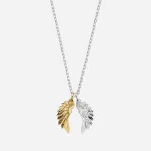 Mixed Plate Wing Necklace