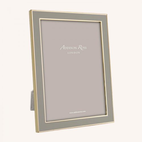 Taupe Enamel Gold Frame