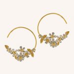 Spring Posy Fine Hoop Earrings