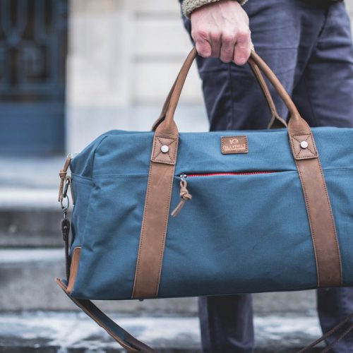Weekender Slate Blue Holdall - Image 3