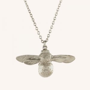 Baby Bee Necklace Silver