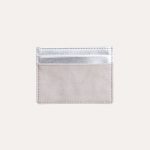 Embossed and Metallic Silver Card Holder