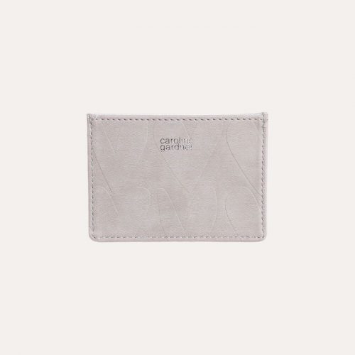 Embossed and Metallic Silver Card Holder - Image 2
