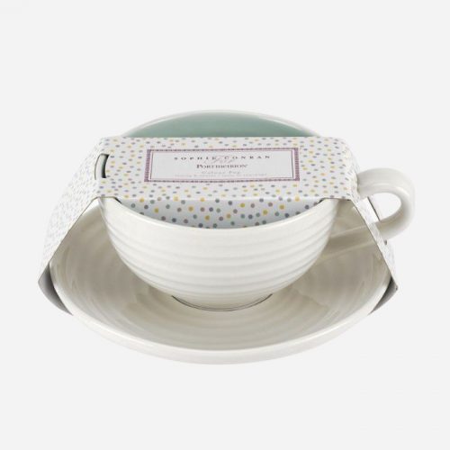 Colour Pop Tea Cup and Saucer Celadon - Image 2