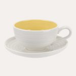 Colour Pop Tea Cup and Saucer Sunshine