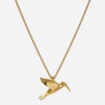 Hummingbird Necklace Gold