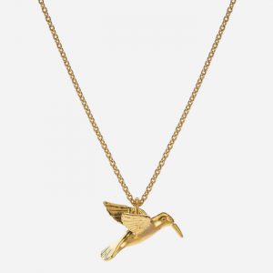Hummingbird Necklace Gold