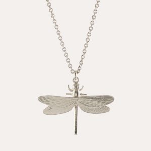 Dragonfly Necklace Silver