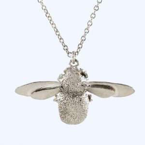 Bumblebee Necklace Silver