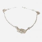 Three Feather Bracelet Silver