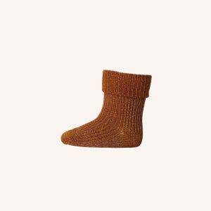 Ida Bamboo Sparkle Ankle Socks Rust
