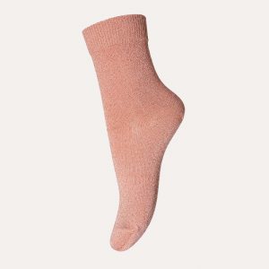 Lulu Cotton Sparkle Ankle Socks Cork