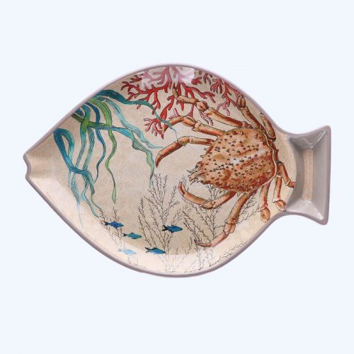 Sea Life Melamine Fish Plate