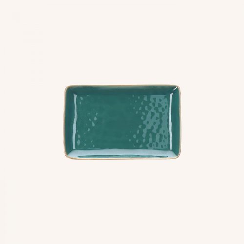 Concerto Rectangular Tray Teal Blue